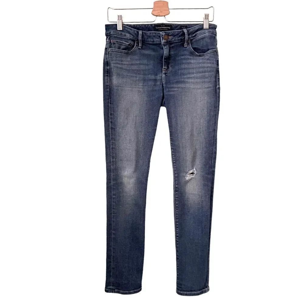 Lucky Brand Lolita Skinny Distressed Jeans in Size 6/28